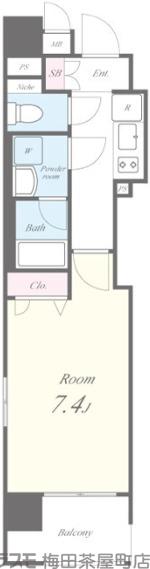 セイワパレス都島駅前の間取り