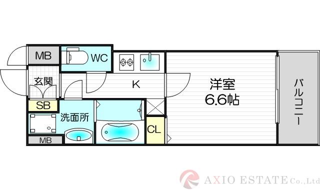 S-RESIDENCE新大阪Ridenteの間取り