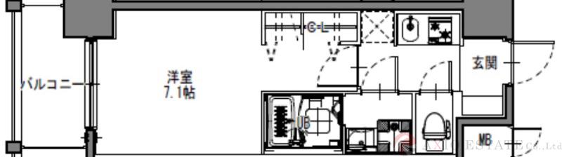 S-RESIDENCE三国WESTの間取り