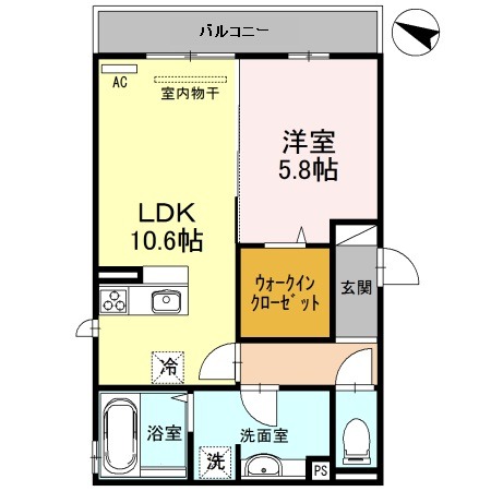 Station side courtの間取り