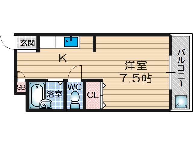 シャトー5の間取り