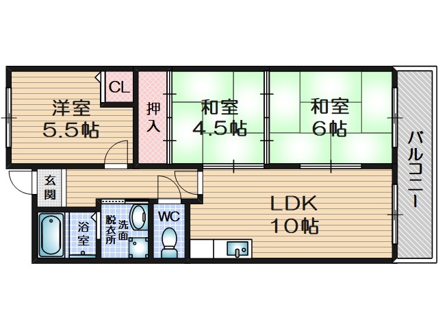 大谷グレイスハイツ2の間取り