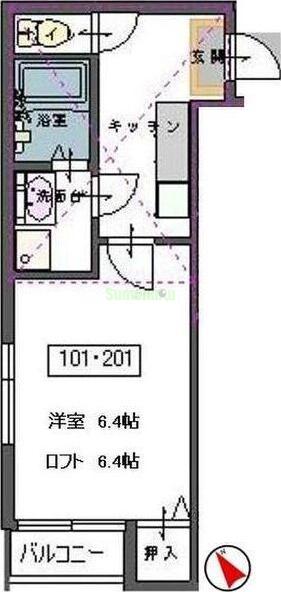 希望が丘荘の間取り