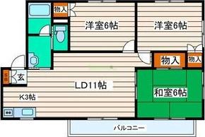 Corpo KYODAI Dの間取り