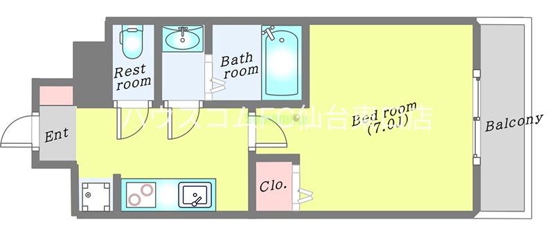 エルスタンザ上杉公園の間取り