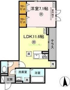 D-ROOM MIYAMACHI3の間取り