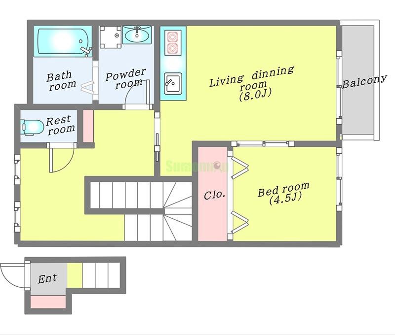 コージィコート弐番館の間取り