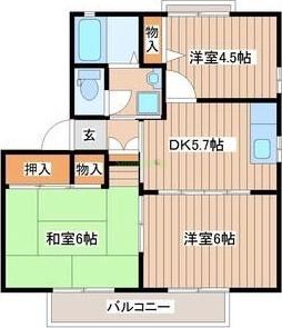 カンターヴィレVの間取り