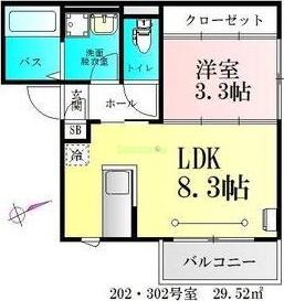 リヨンドール宮城野原の間取り