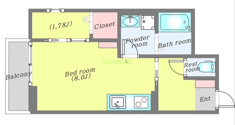 フォレストグレイス小田原Sの間取り
