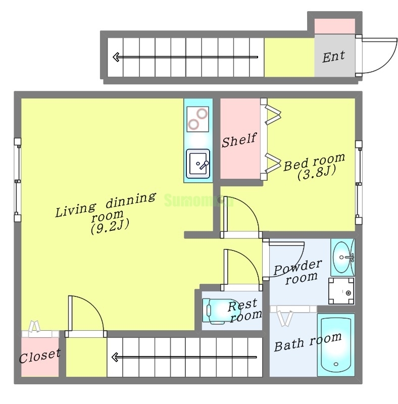 リアーレ新田の間取り