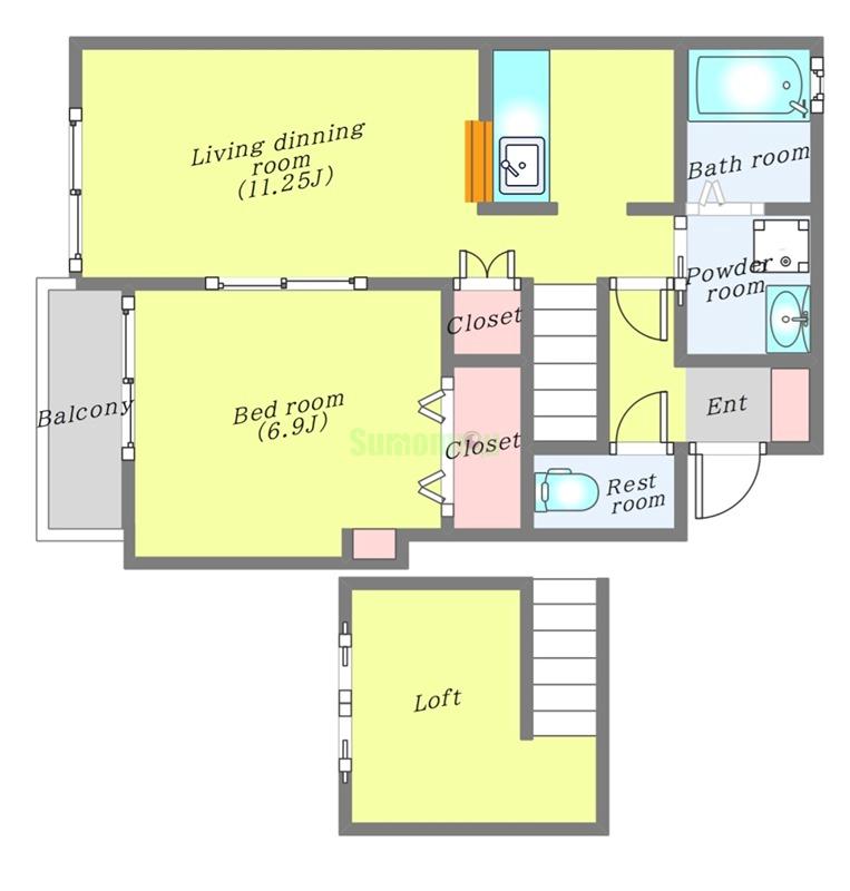 カサグランデ壱番館の間取り