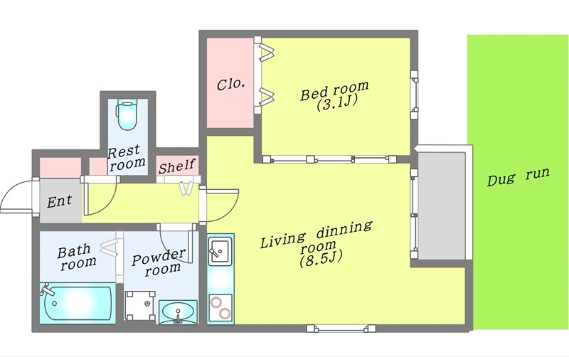 Cadog河原町の間取り
