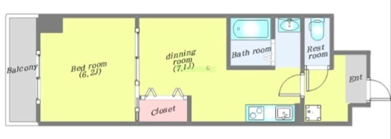 アスコット薬師堂駅前の間取り