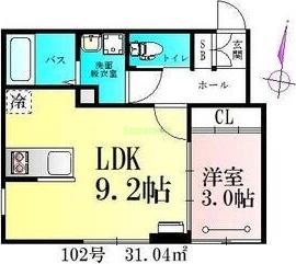 Clover木ノ下の間取り