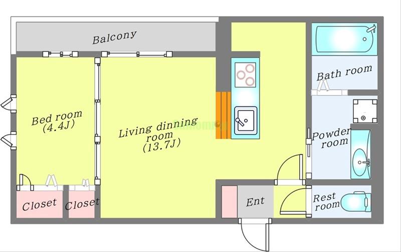 Telescopioの間取り