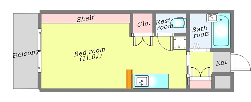 ロイヤルハイツ東八の間取り