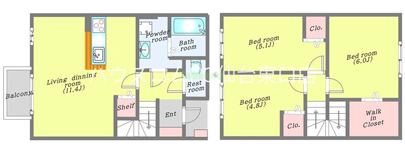 アイリーコート南小泉の間取り