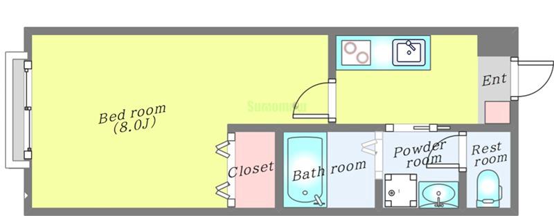 UN富沢の間取り