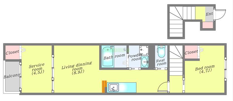 フェリーズ南仙台の間取り