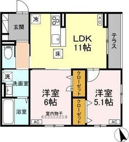 ボヌールKの間取り