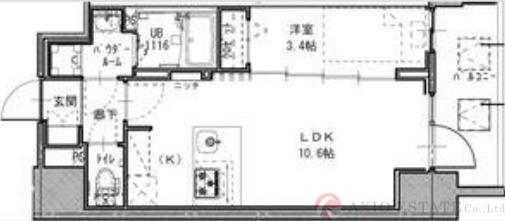 南久宝寺町の完工年月(2023年5月)築の賃貸マンションの間取り