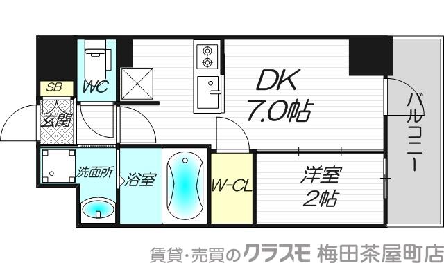 西中島の完工年月(2023年6月)築の賃貸マンションの間取り