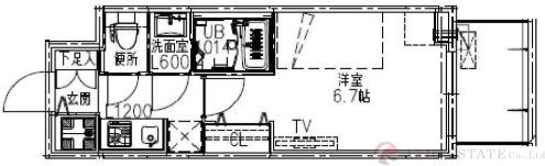 S-RESIDENCE都島Luxの間取り