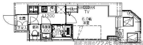 S-RESIDENCE都島Luxの間取り