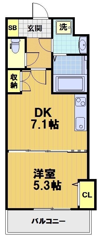 吉祥院西ノ庄淵ノ西町の完工年月(2020年2月)築の賃貸マンションの間取り