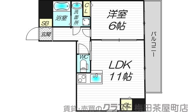 ノルデンハイム東三国Ⅲ A棟の間取り