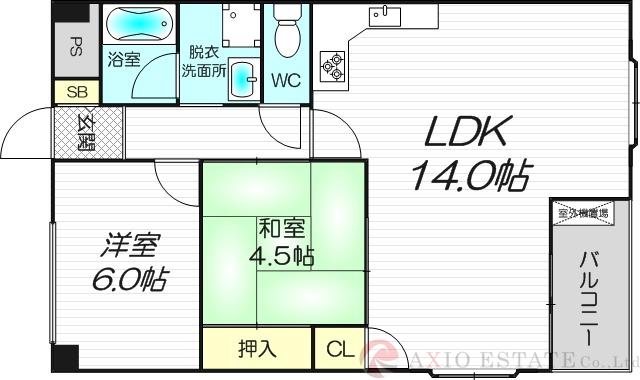 北淀宝ハイツベゴニアの間取り