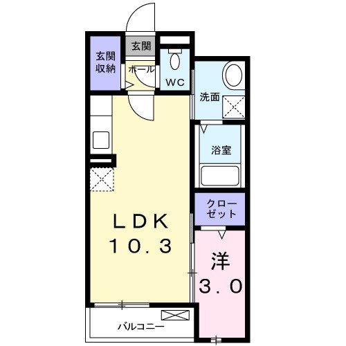 カーサ クレインフィールドの間取り