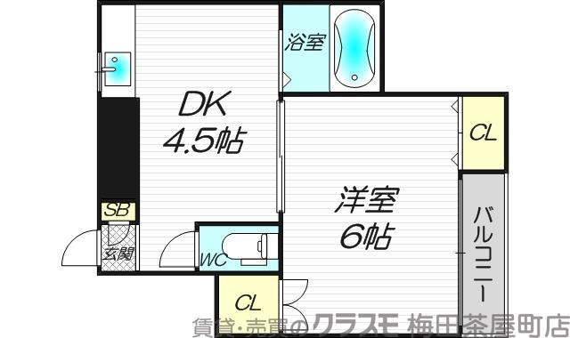 淡路の完工年月(1987年11月)築の賃貸マンションの間取り