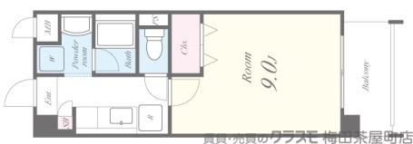 三津屋南の完工年月(2008年2月)築の賃貸マンションの間取り