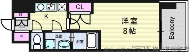 WGB江坂の間取り
