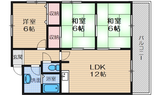 パークサイドマンションの間取り