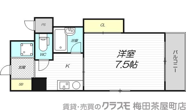 西中島の完工年月(2004年4月)築の賃貸マンションの間取り