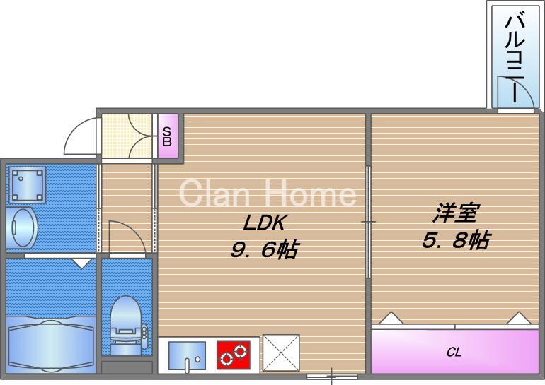 Glicina南巽vientの間取り
