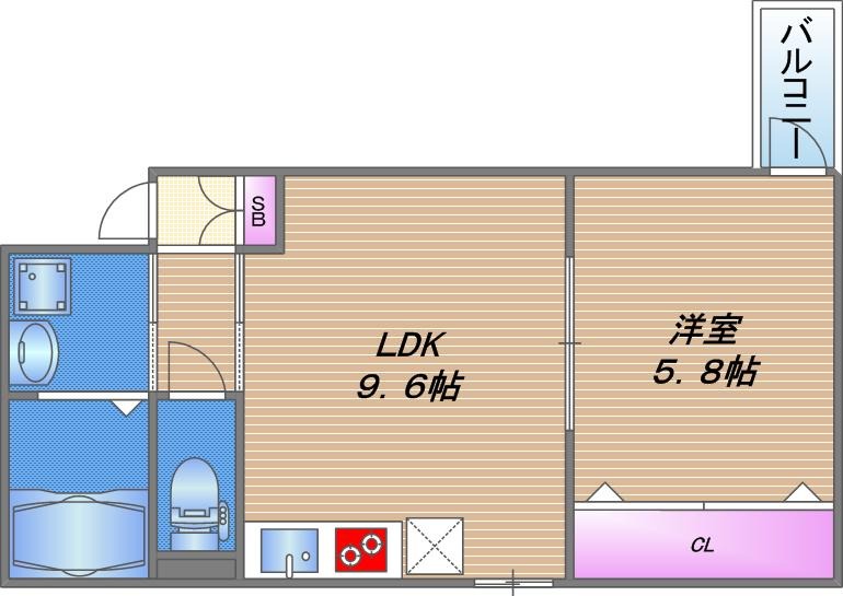 Glicina南巽vientの間取り