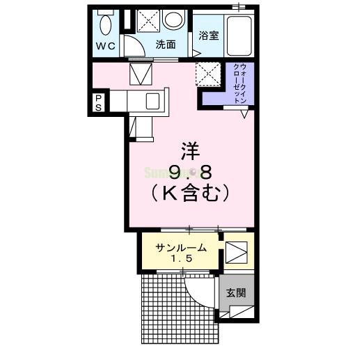 アルブル・ヴィラージュⅥの間取り