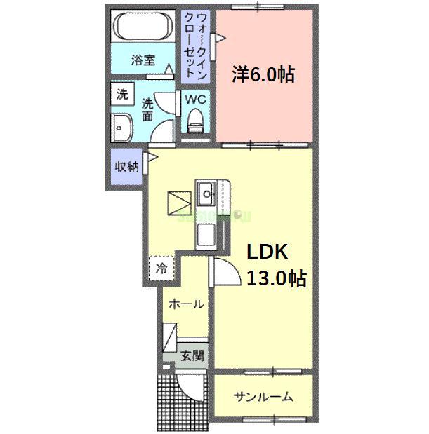 サニーセトル拾弐号館の間取り