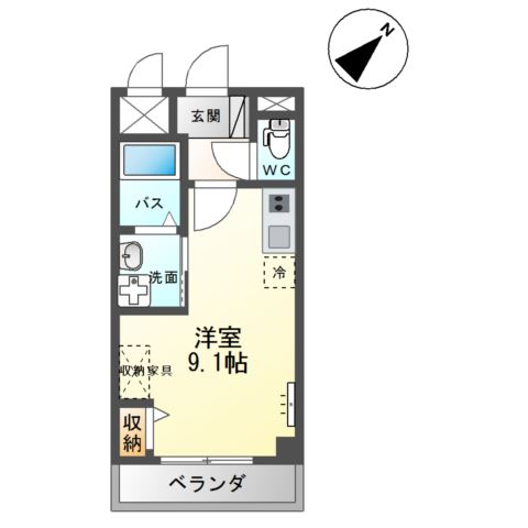 ノーブルコート台原の間取り