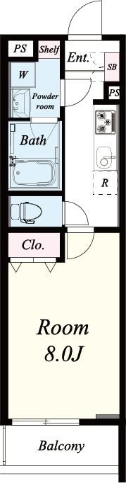 ヴィルヌーブ庄屋の間取り