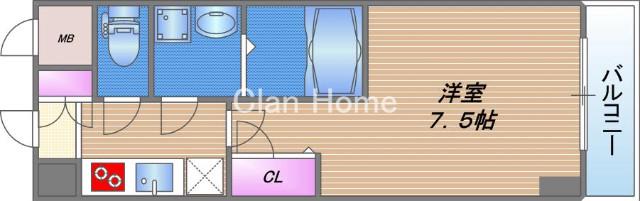 グランデュール大今里西の間取り