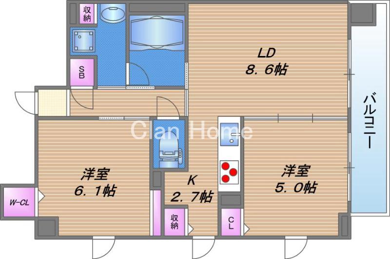 Le・sel上町台(ルセル上町台)の間取り