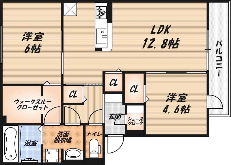 (仮称)D-ROOM高槻市宮田町3丁目PJの間取り
