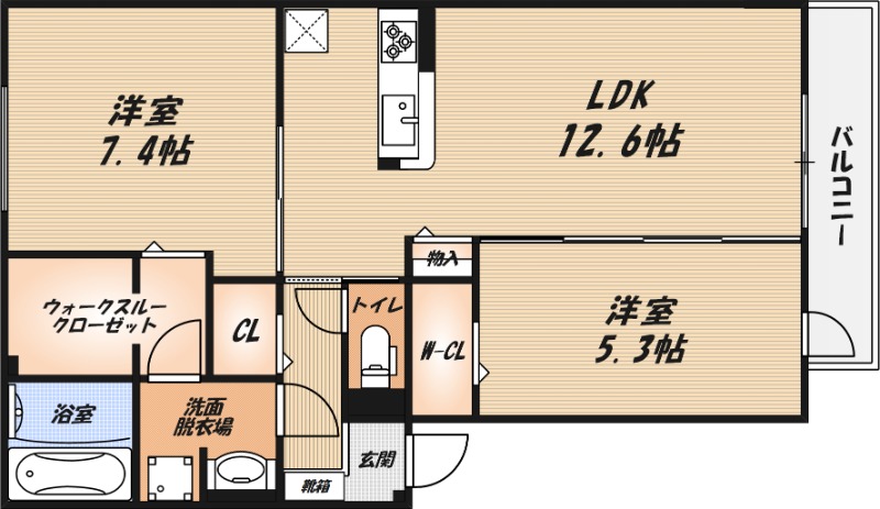 シエル・クレールの間取り