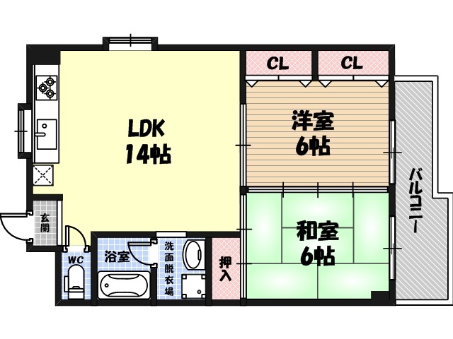 サンモール川上Iの間取り