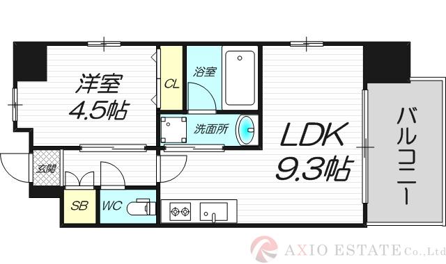 レオングラン新大阪レジデンスの間取り